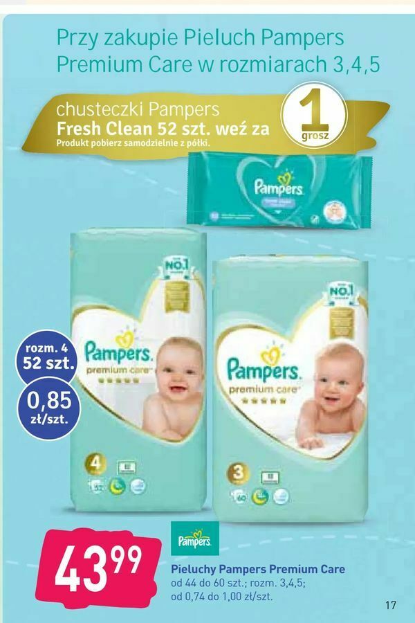 pampers premium care 3 stokrotka