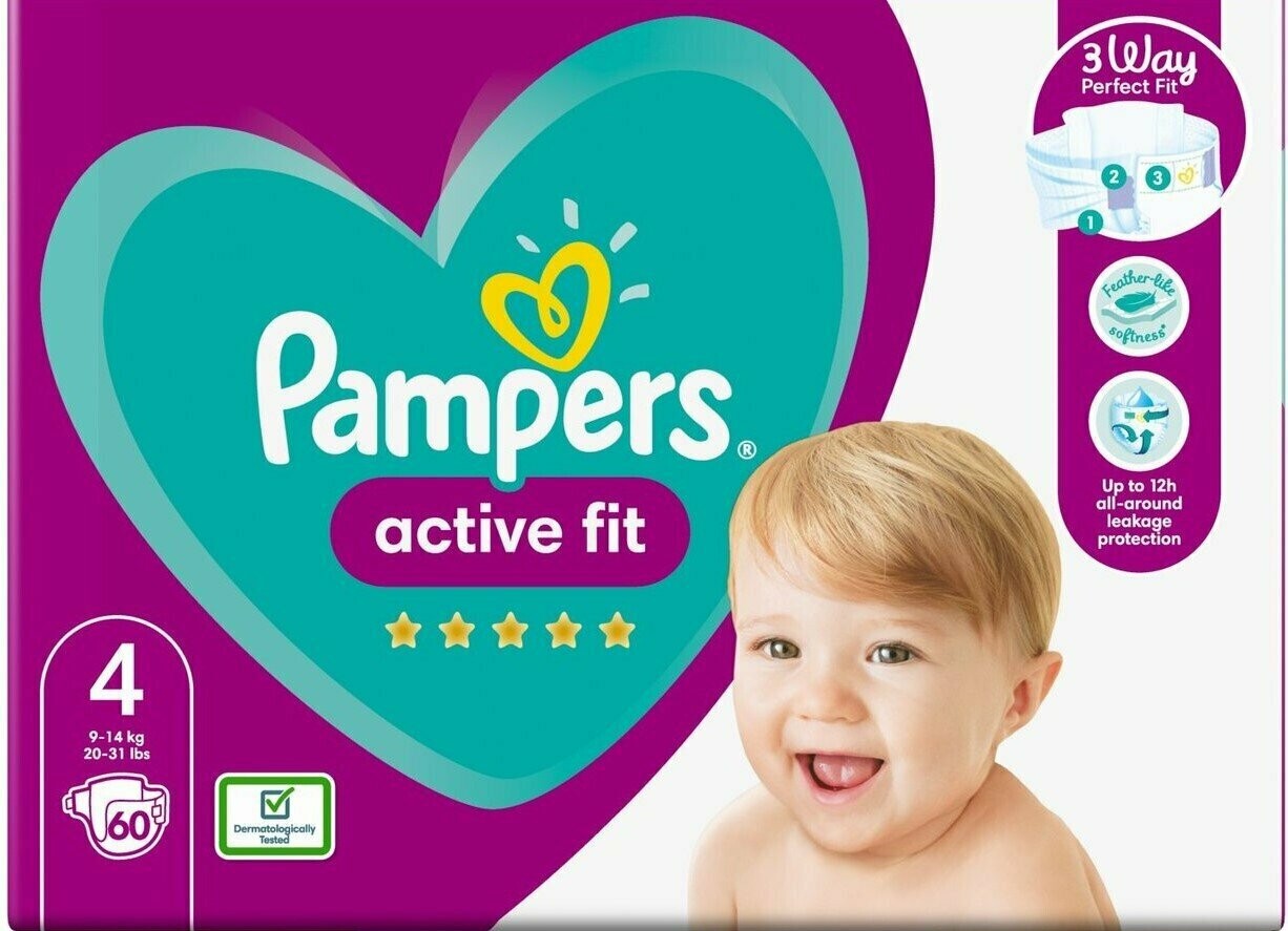 pampers active fit size 4 nappies