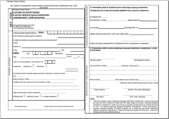 wniosek nfz na pieluchomajtki