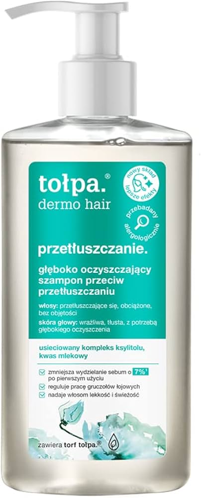 tołpa dermo hair głęboko oczyszczający szampon przeciw przetłuszczaniu 250 ml