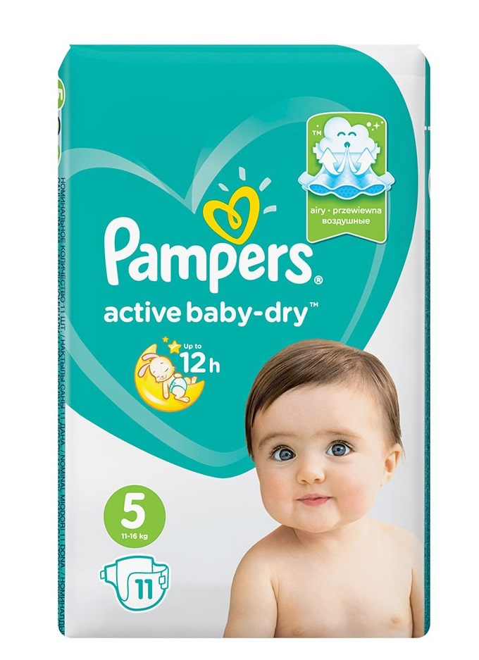 pampers active baby dry size 5