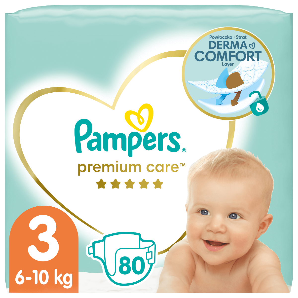 pampers premium 3 80 sztuk