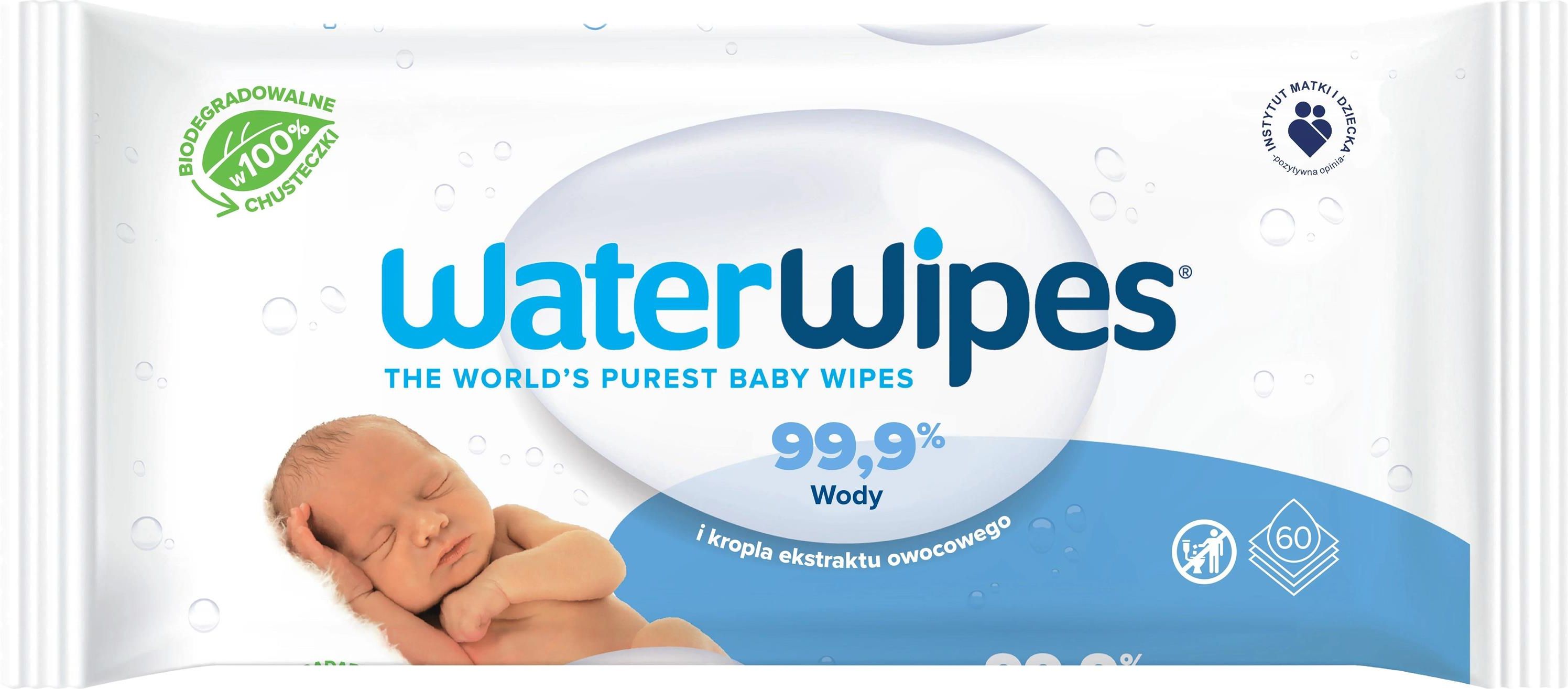 chusteczki nawilżane wodą water wipes eco & more