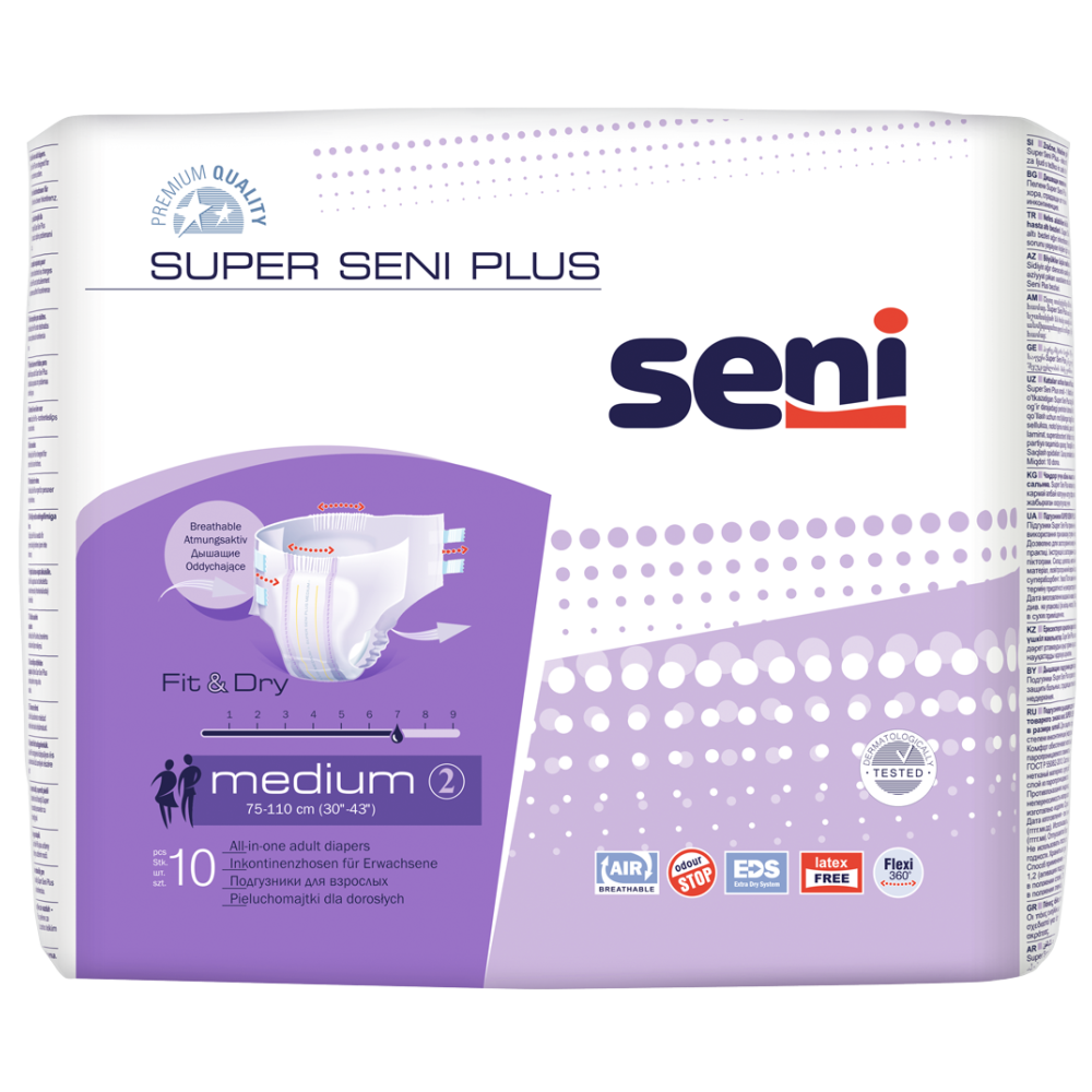 pieluchomajtki super seni air plus medium 30 sztuk