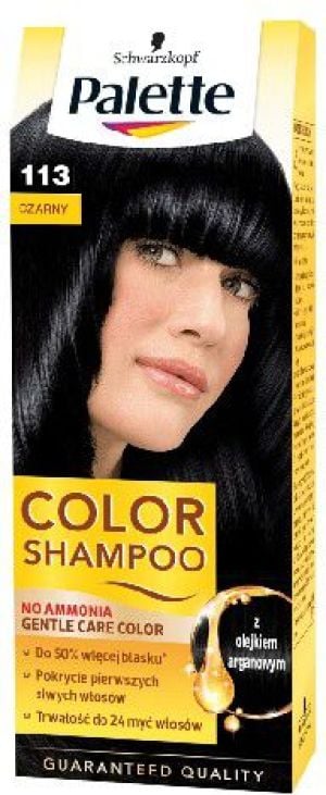 palette color shampoo szampon koloryzujący 113 czarny opinie