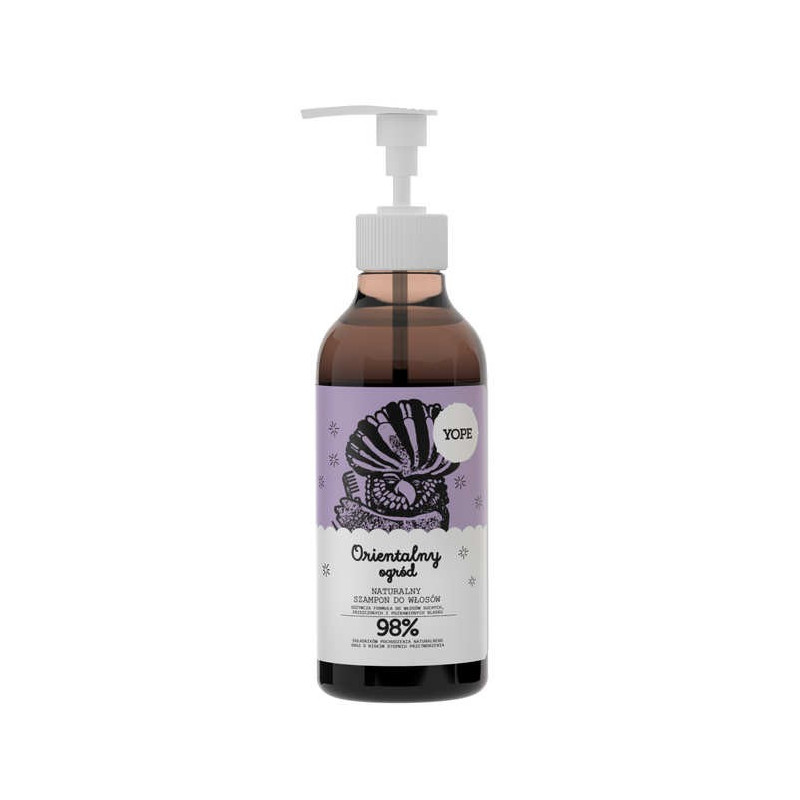 yope naturalny szampon do włosów orientalny ogród 300 ml skład