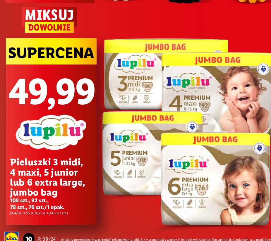 lidl premium care pieluchy promocja