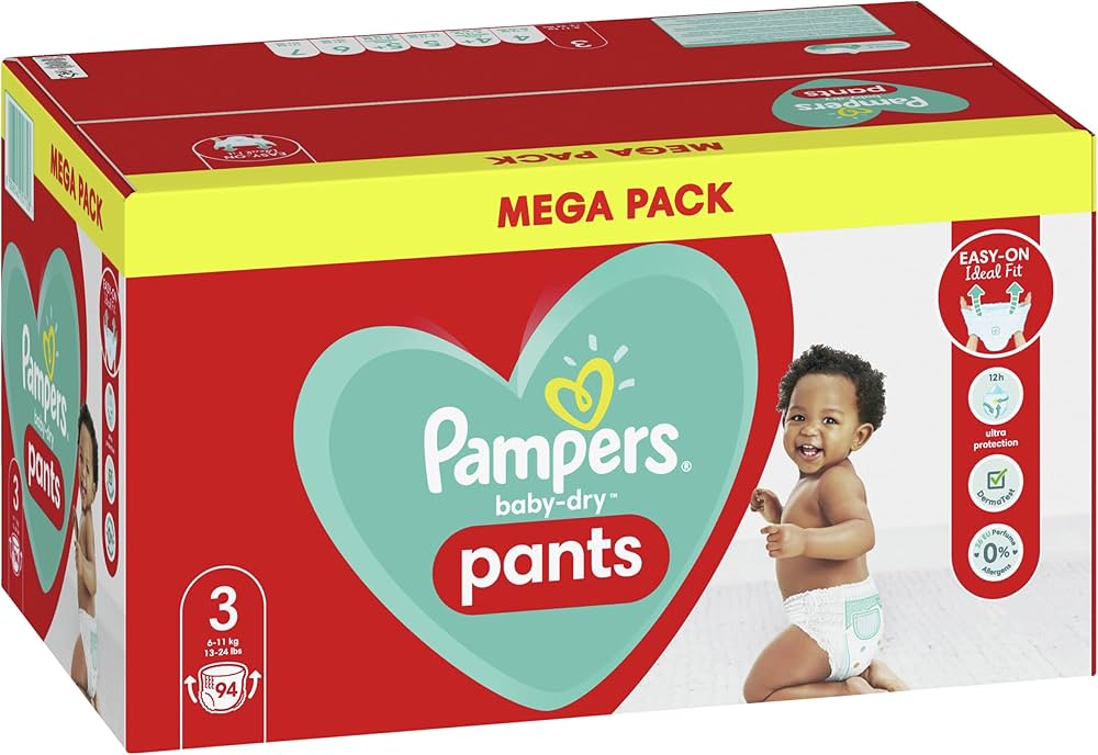 pampers baby dry 3 90 sztuk