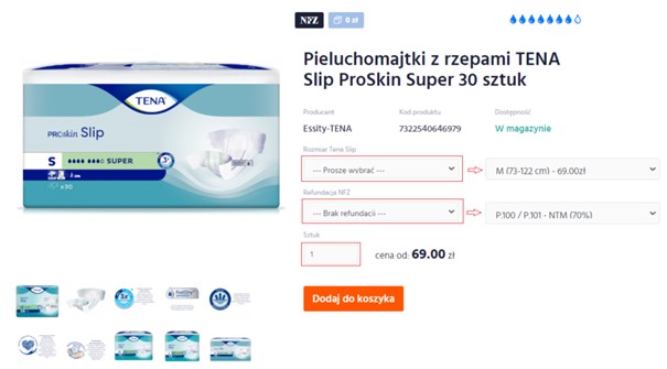 zlecenie na pieluchomajtki so starostwa