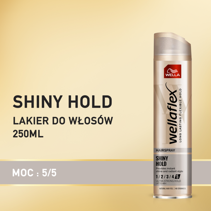 lakier do włosów wellaflex shiny hold