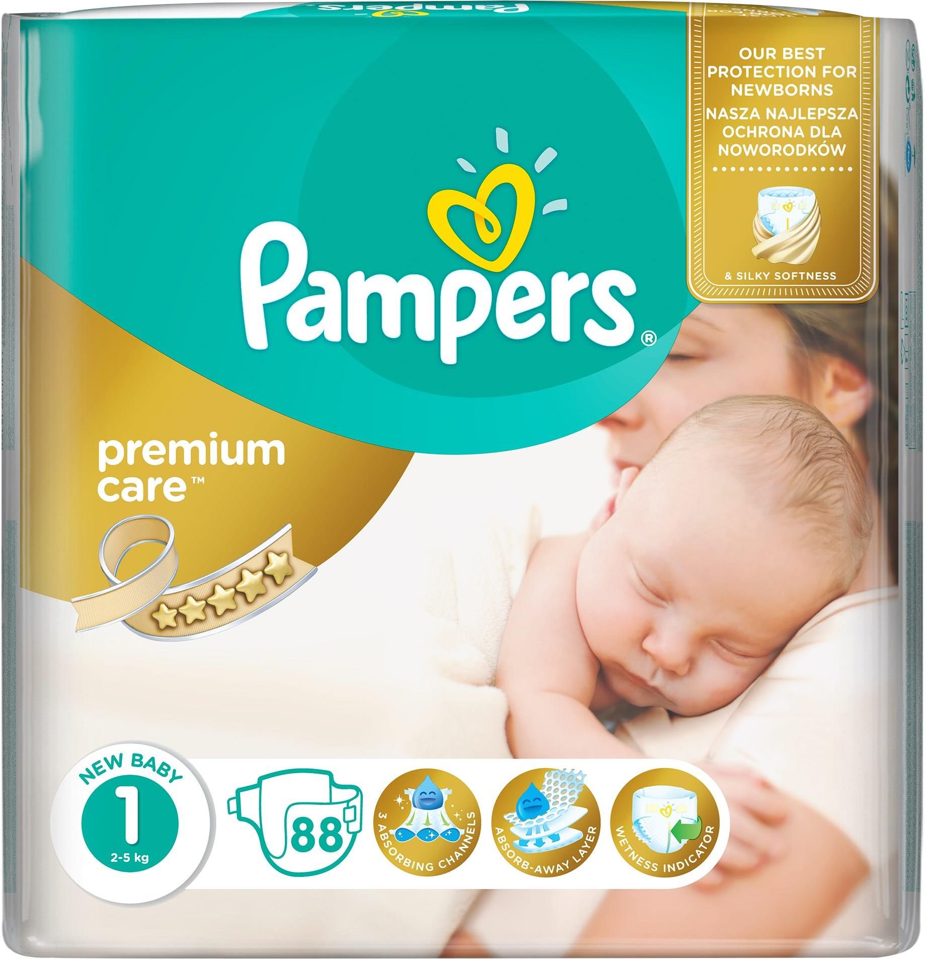 pampers premium care 1 88 szt ceneo