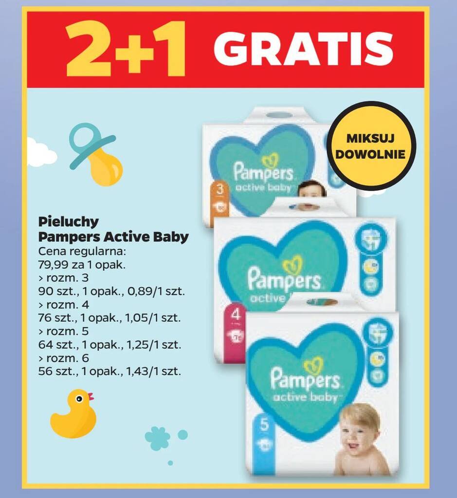 netto gazetka pieluchy pampers promocja