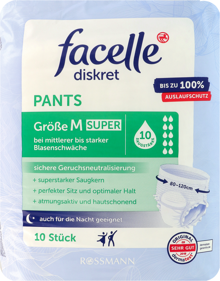 tylko w rossmann facelle diskret pieluchomajtki extra m