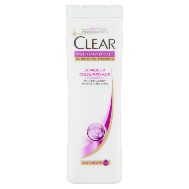 clear clear damaged & coloured hair szampon przeciwłupieżowy 400 ml