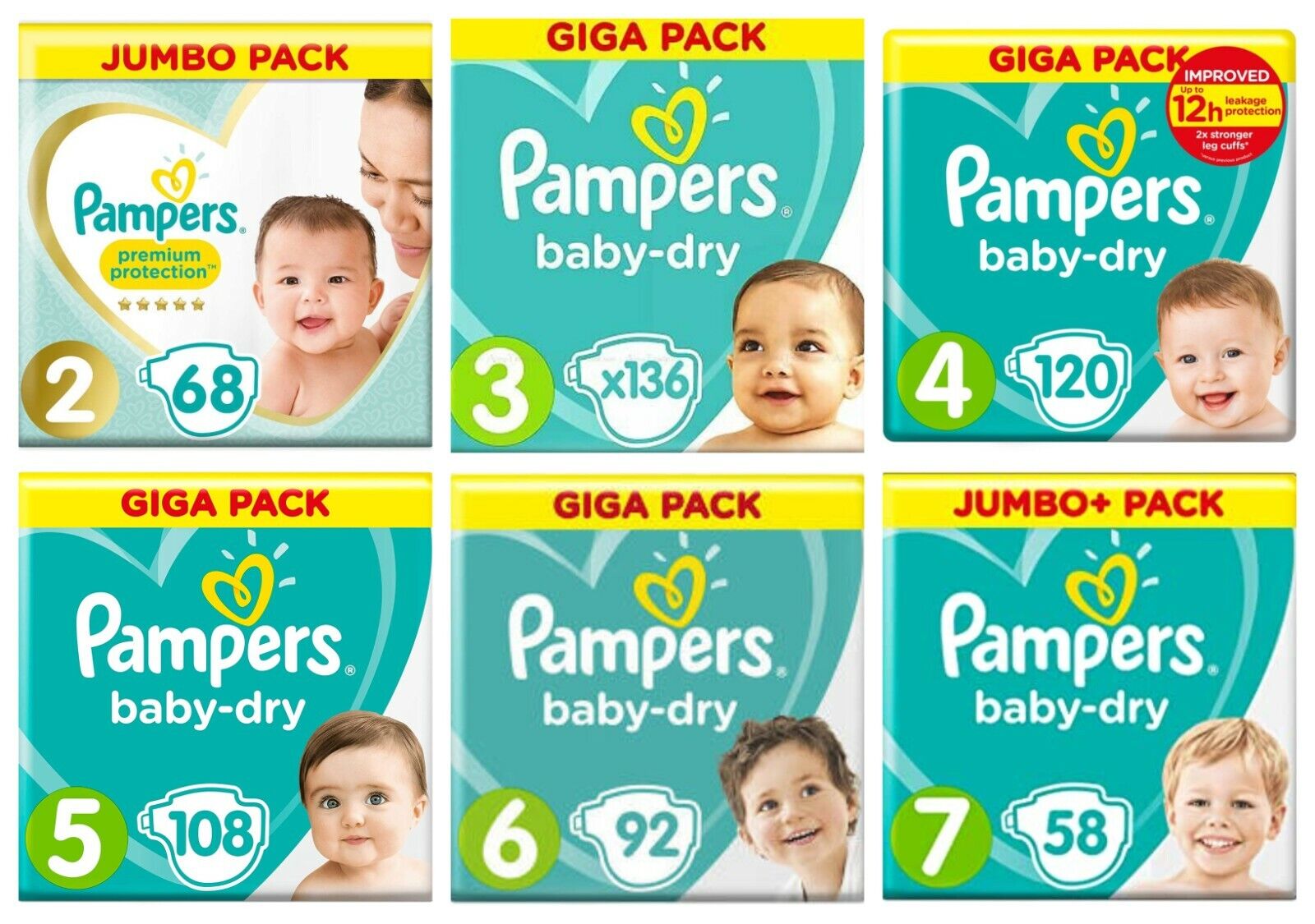 giga pack pampers 2