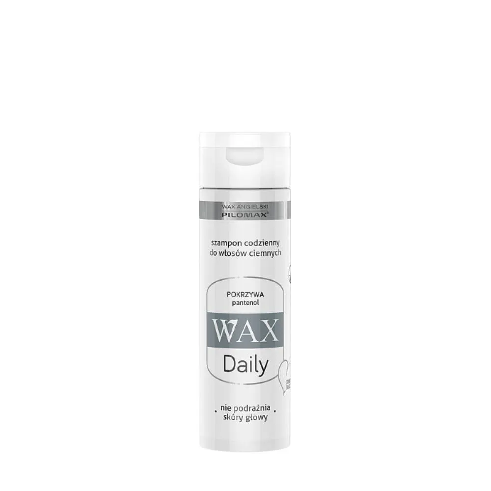 pilomax wax daily szampon z pantenolem do włosów ciemnych 200ml