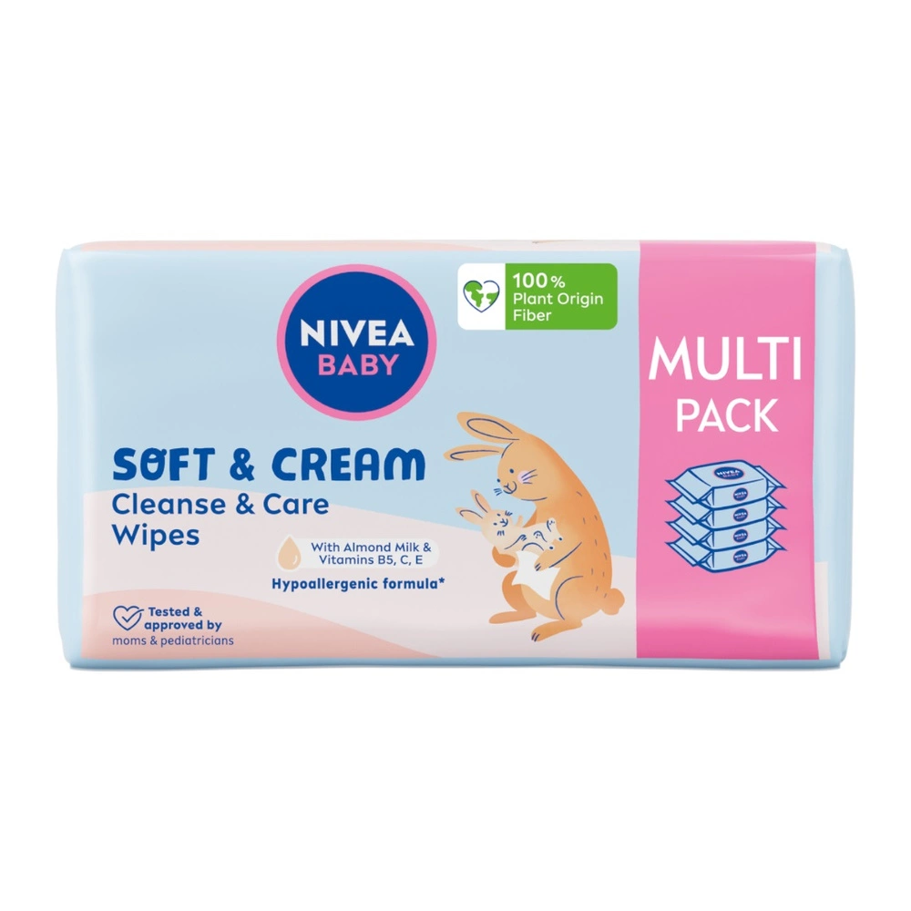 nivea baby chusteczki nawilżane soft &