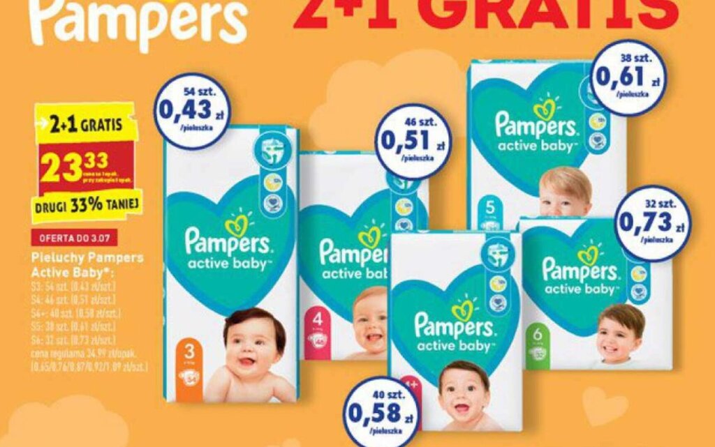 pampers biedronka giant pack 51 99