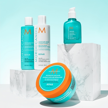 moroccanoil moisture repair odżywka do włosów zniszczonych zabiegami chemicznym