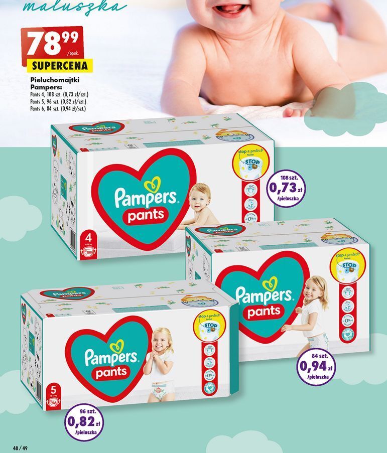 promocje pampers pants 4