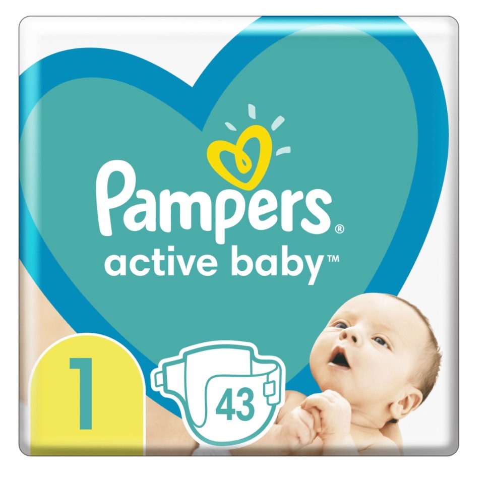 pampers pieluszki new baby 1 newborn 43 sztuki