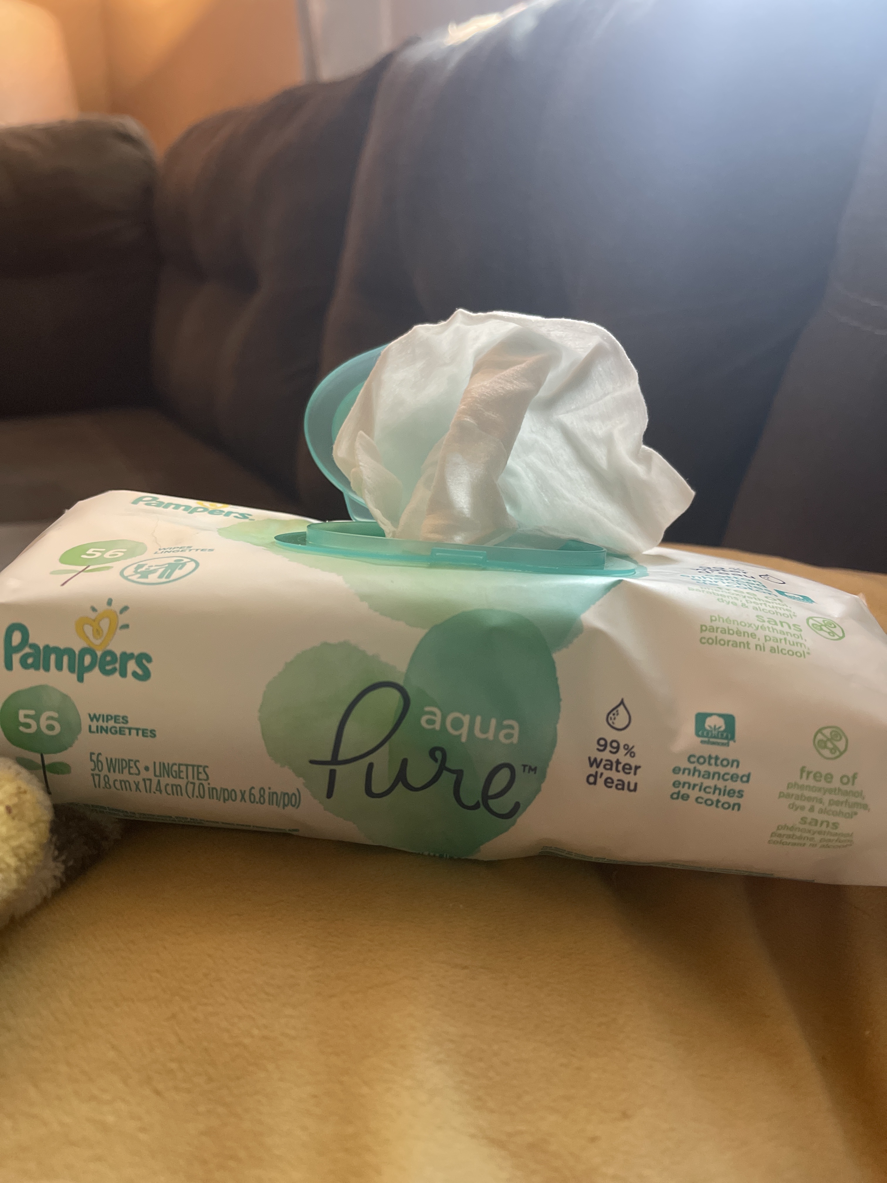 pampers aqua pure wipes review