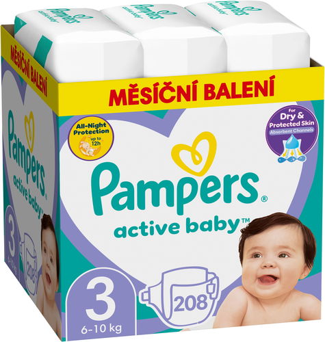 pampers active baby dry 3 208