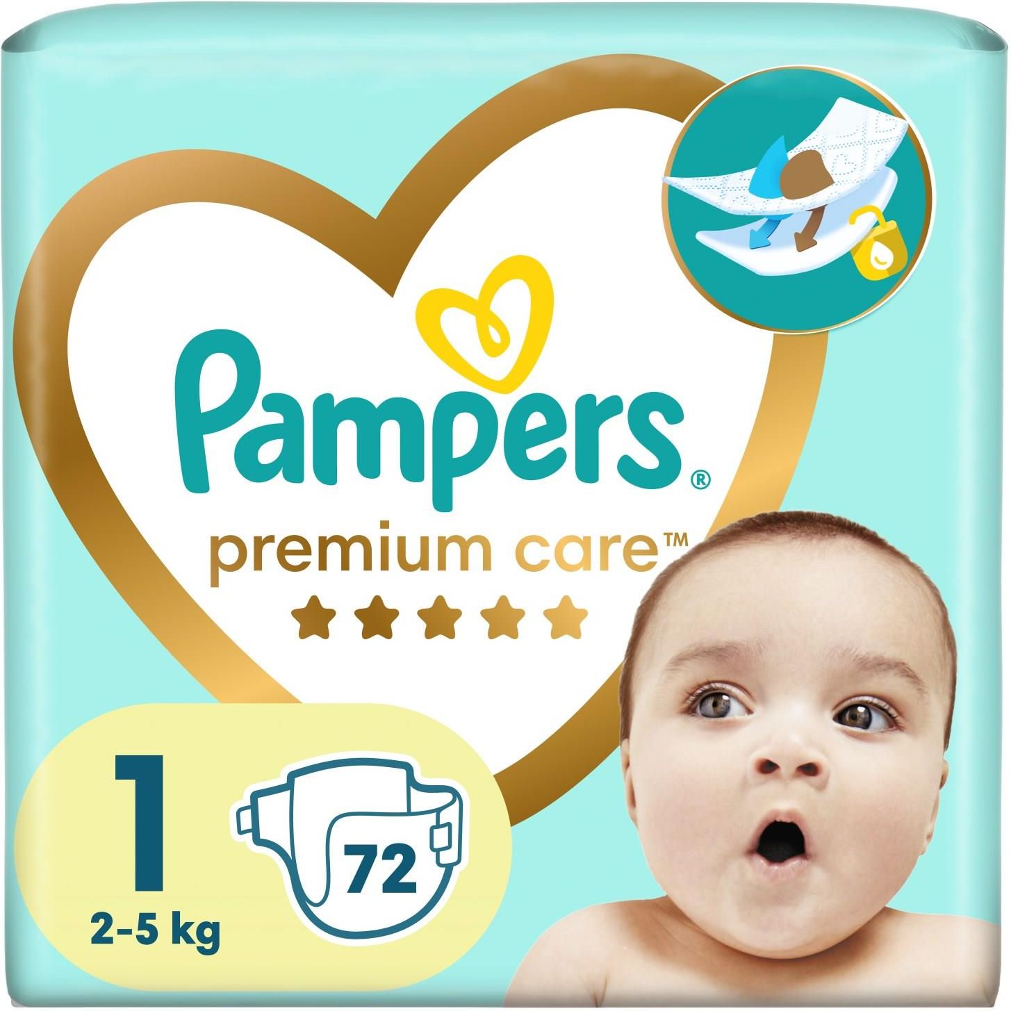 pieluszki pampers premium care rozmiar 1 2-5 kg 22 szt