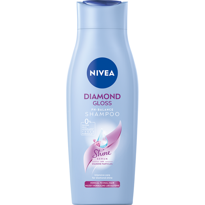 nivea diamond gloss szampon włosy matowe pozbawione blasku 400 ml