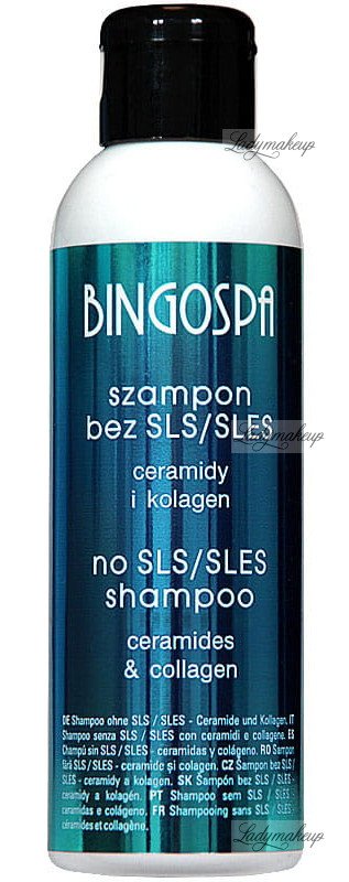 szampon bez sles sls z ceramidami i kolagenem bingospa