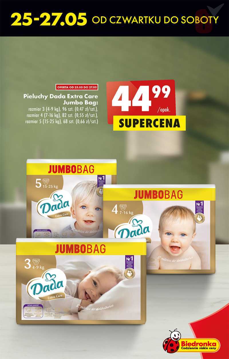 biedronka pieluchy dada box