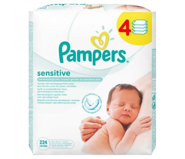 chusteczki pampers sensitive pudełko