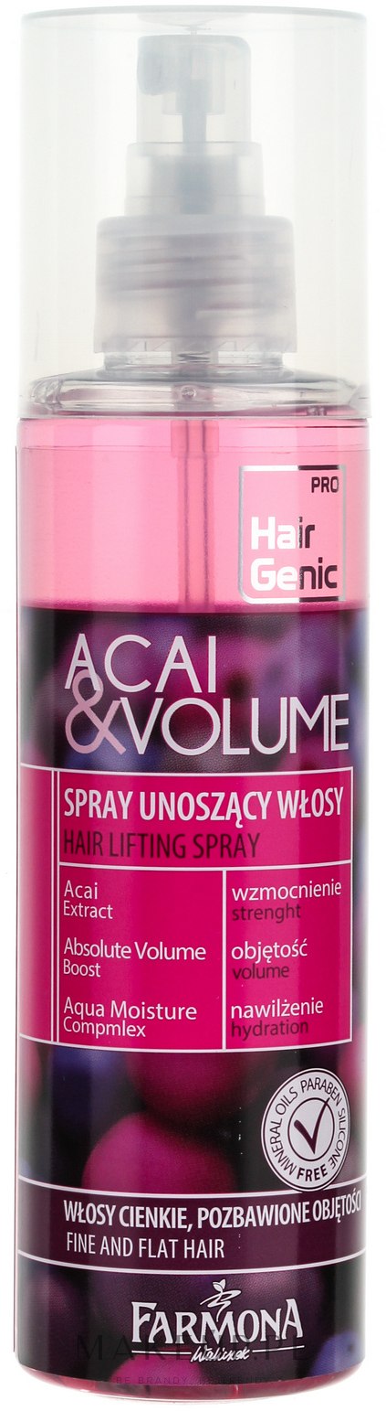 szampon do włosów nadający objętość hair genic acai &volume