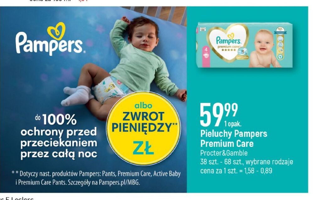 leclerc pampers promocja