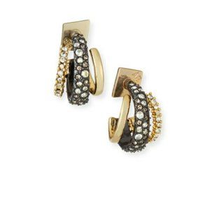 alexis bittar floating orb huggie earrings