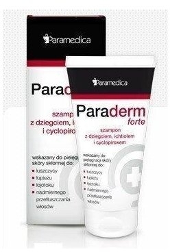 paraderm plus szampon z dziegciem łuszczyca łojoto