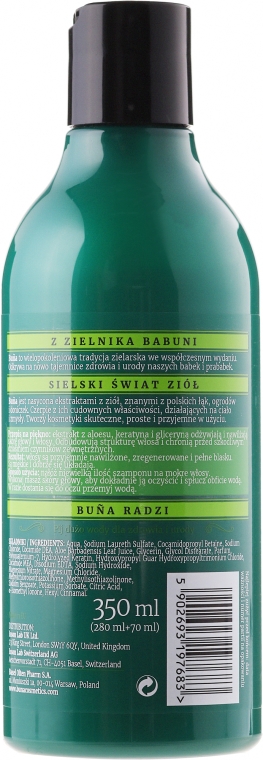 buna aloes szampon do włosów suchych i zniszczonych 350ml