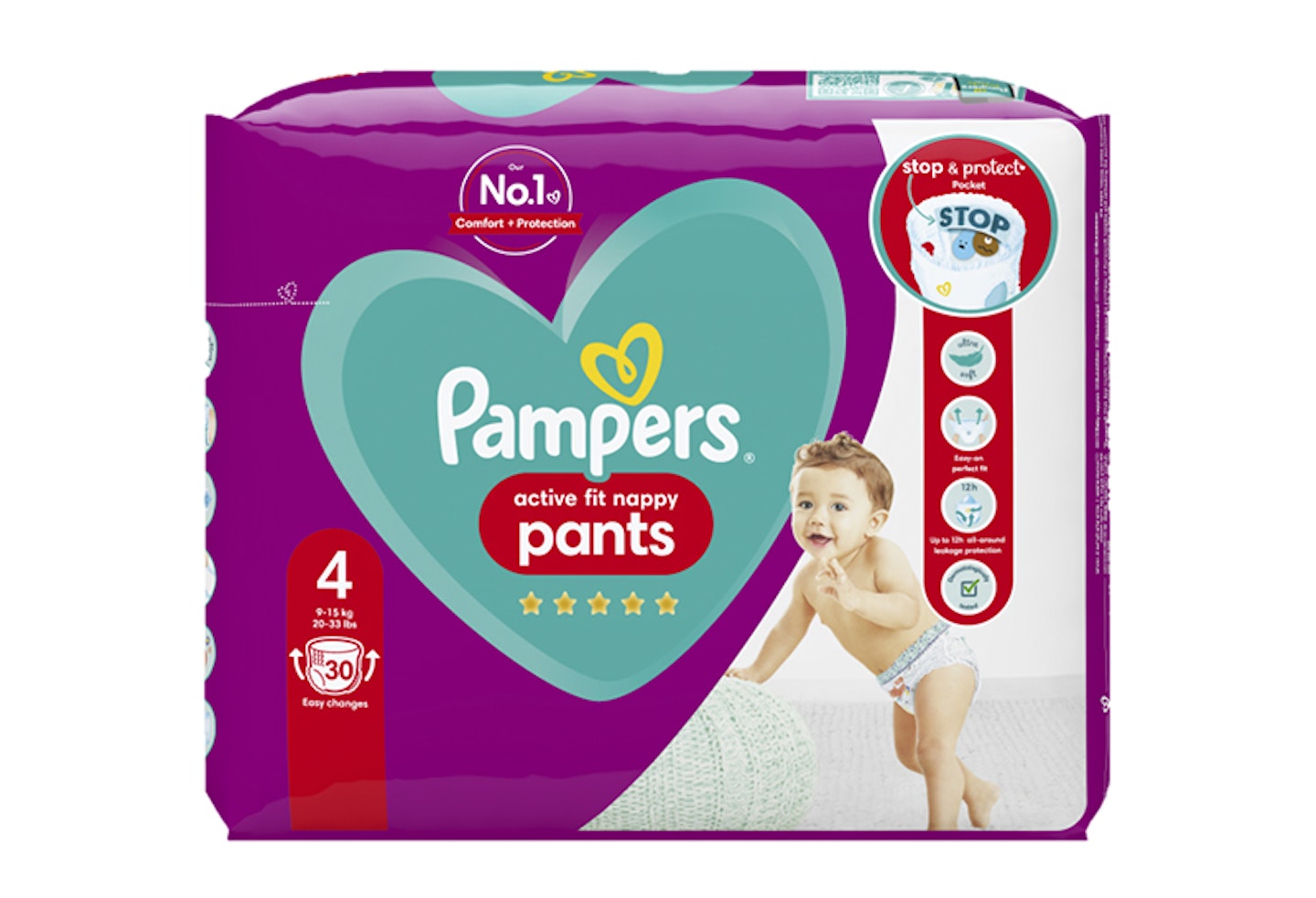 pampers 4 pants active dry