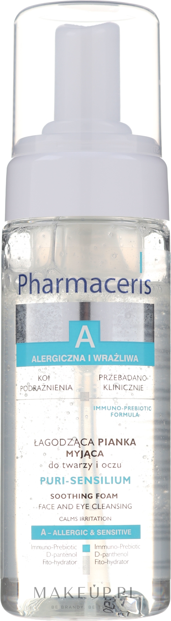 pharmaceris a puri-sensilium pianka do mycia twarzy i oczu