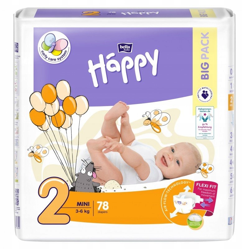 pieluchy happy newborn new flexi fit opinie