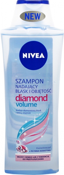 nivea szampon pielegnujacy diamond volume care