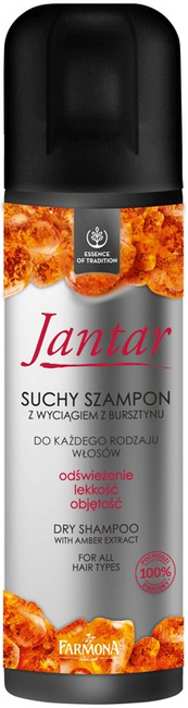 jantar suchy szampon z wyciągiem z bursztynu