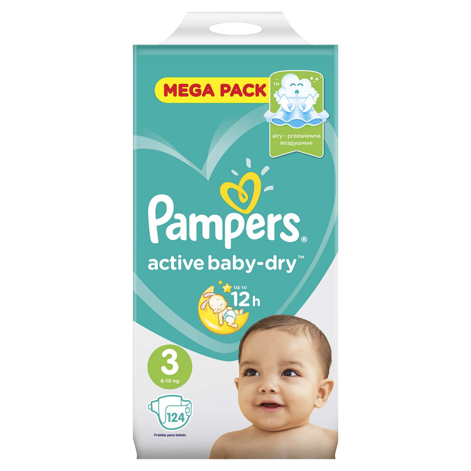 pampers active baby 3 6-10 кг