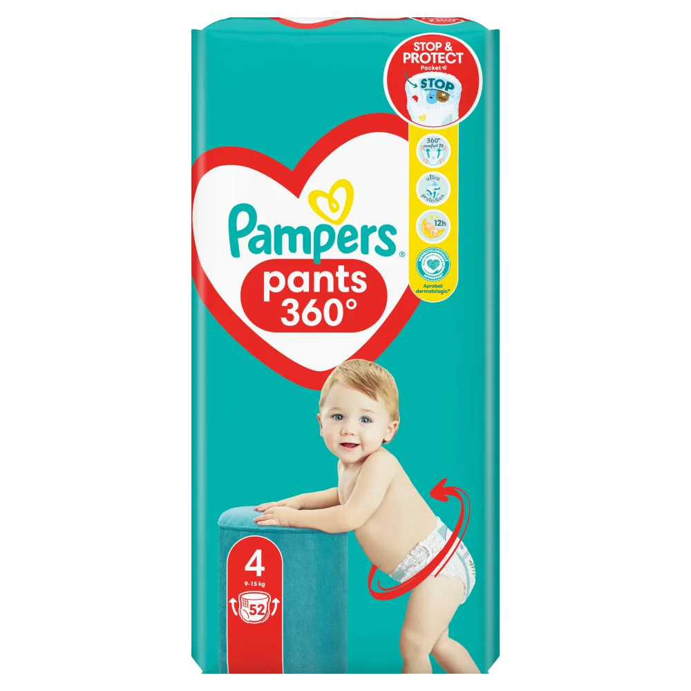 pieluchomajtki pampers 4 52 sztuki