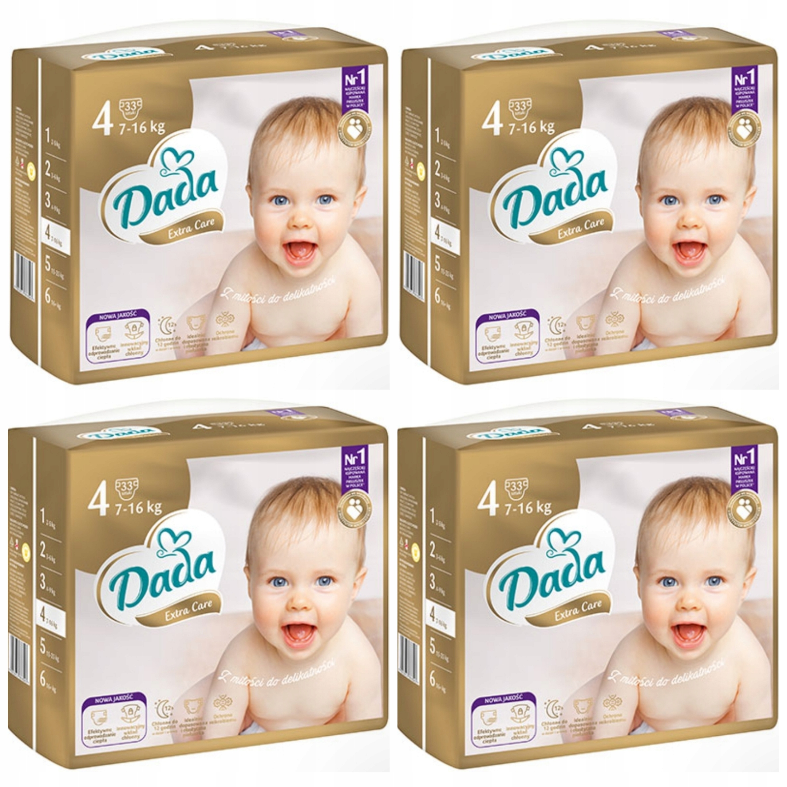 pampers 4 232 sztuk