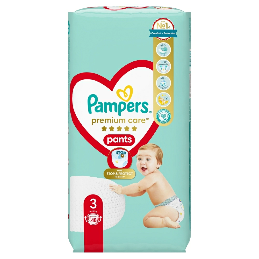 pieluchomajtki pampers premium care 6