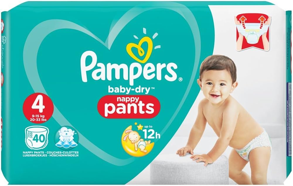 pampers baby dry nappy pants size 4