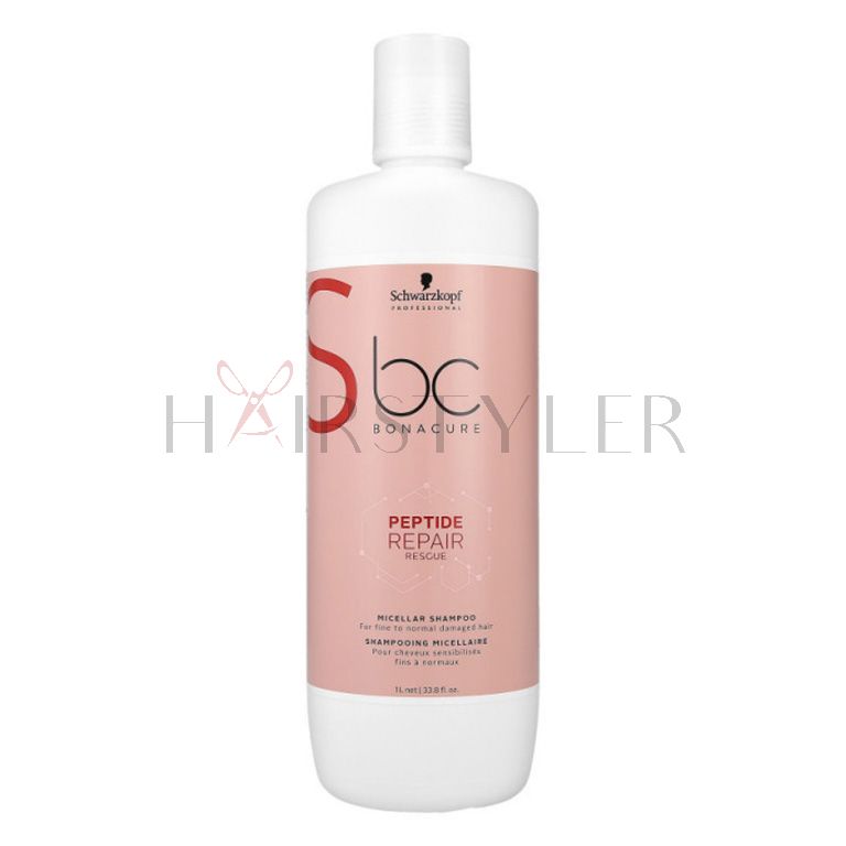 schwarzkopf bc repair rescue regenerujący szampon do włosów zniszczonych 1000ml