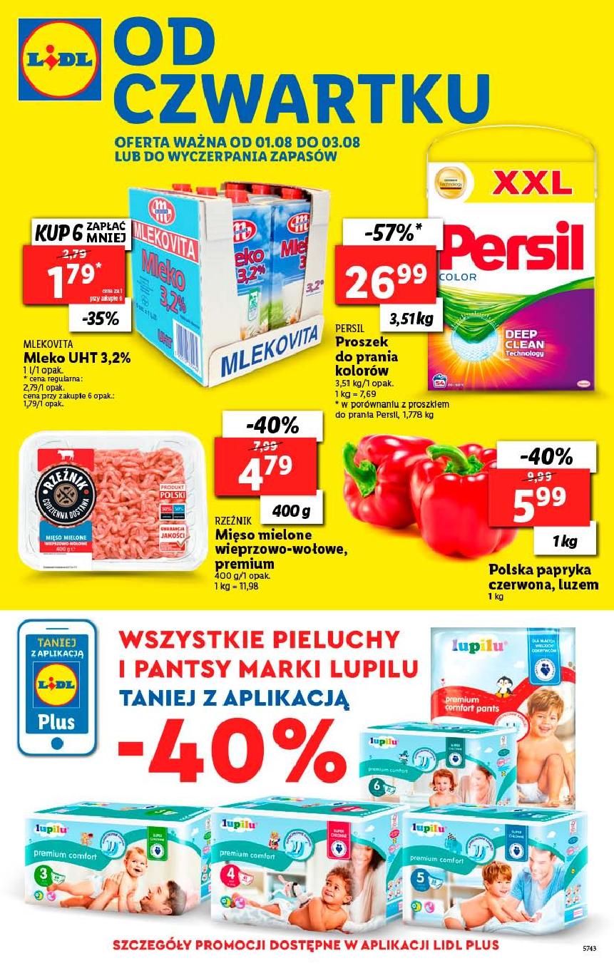 lidl lupilu pieluchy gazetka 2019