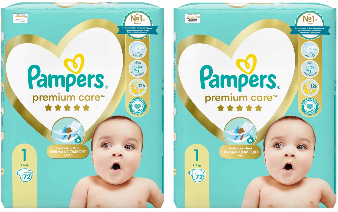 pampers premium new baby rozm 0 144 sztuk